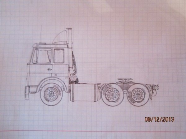 КАМАЗ 54115 рисунок