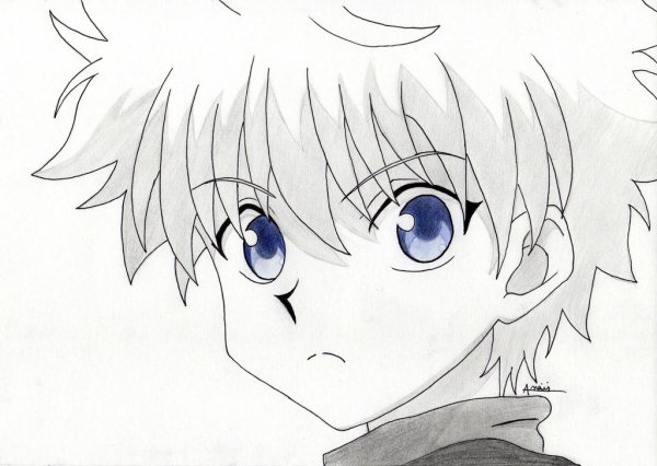 Персонаж скетч Киллуа