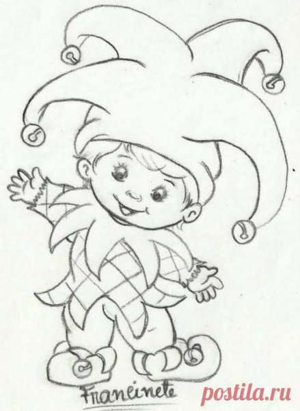 Петрушка раскраска