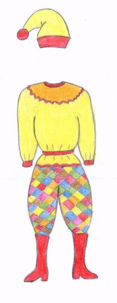 Эскиз костюма сказочного персонажа