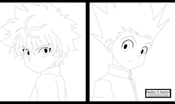 Киллуа Lineart