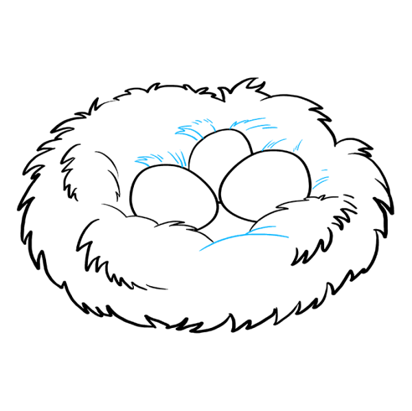 Гнездо раскраска