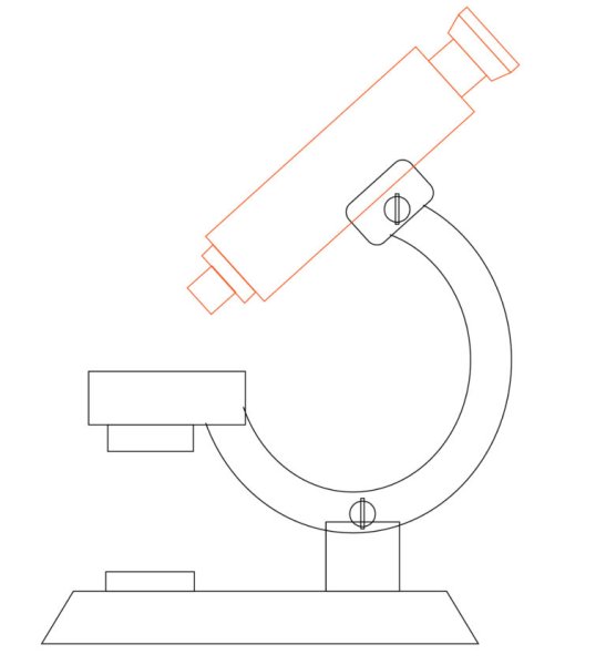 Микроскоп для срисовки легкие