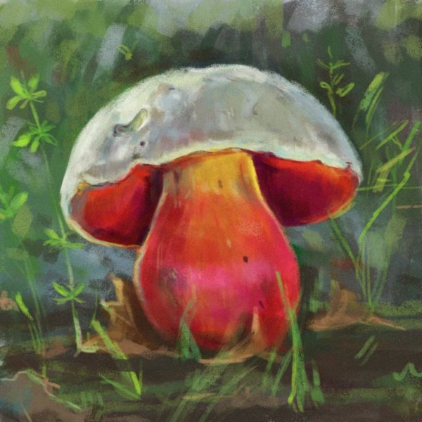 Рисование в средней группе грибы для белочки