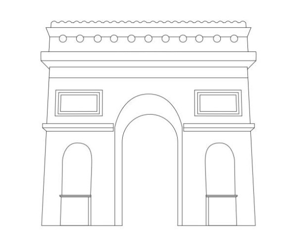 Раскраски Триумфальная арка город Благовещенск