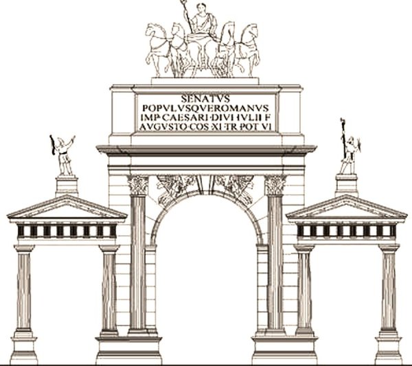 Триумфальная арка августа в Риме
