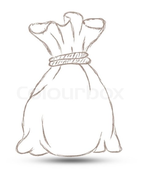 Мешок раскраска