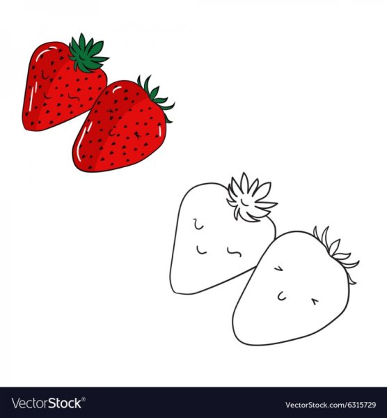 Рисовать легко землянику