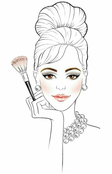 Профессия визажист рисунок