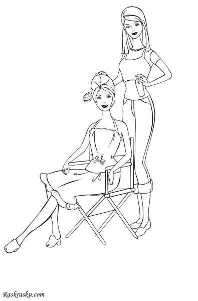 Раскраска профессия парикмахер