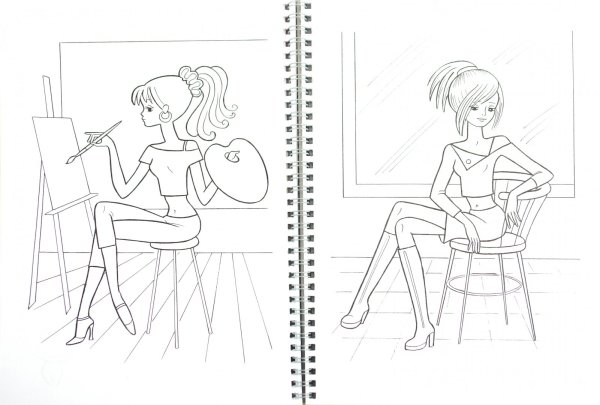 Профессия дизайнер раскраска