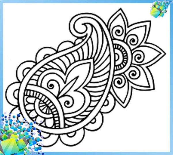 Восточные огурцы трафарет