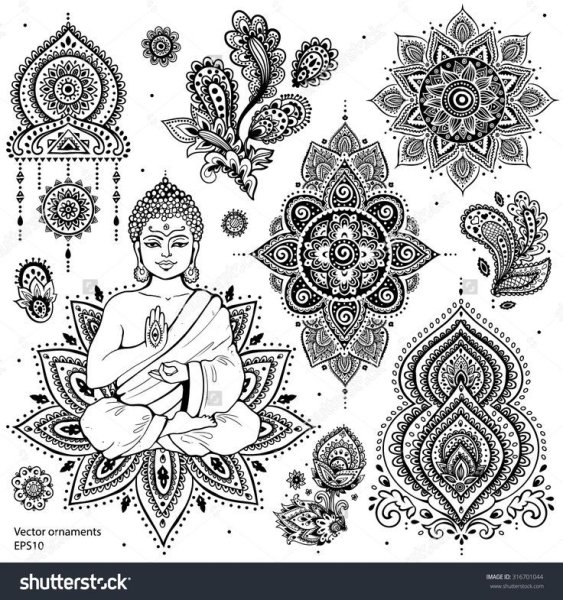 Мандала Индия Лотос