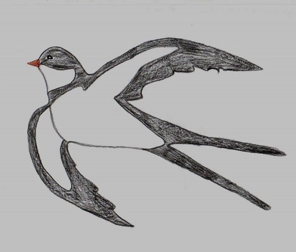 Ласточка рисунок