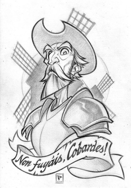 Дон Кихот рисунок