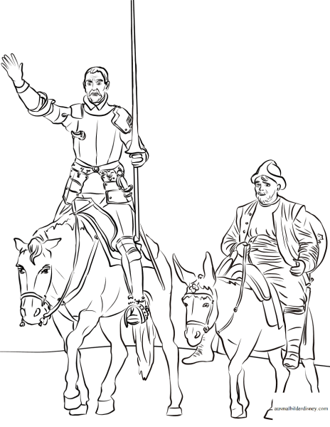 Нарисовать Дон Кихота