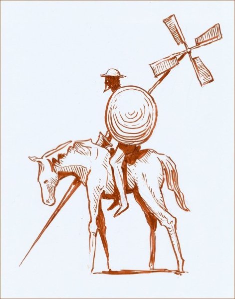 Рисунок Дон Кихота 6 класс