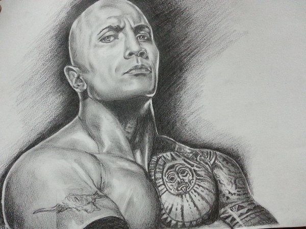 Дуэйн скала Джонсон рисунок