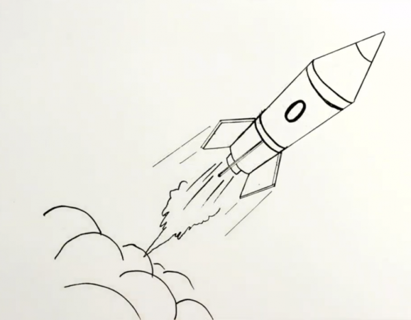 Ракета карандашом