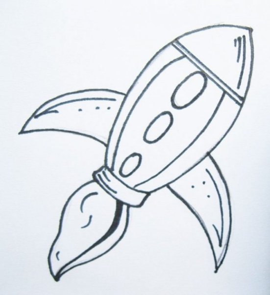Ракета рисунок