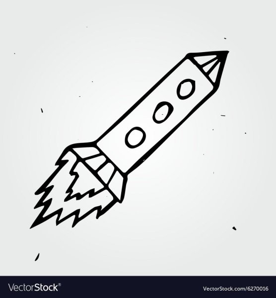 Ракета рисунок для детей