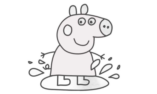 Свинка Пеппа срисовать