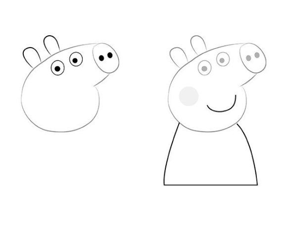 Свинка Пеппа рисовать