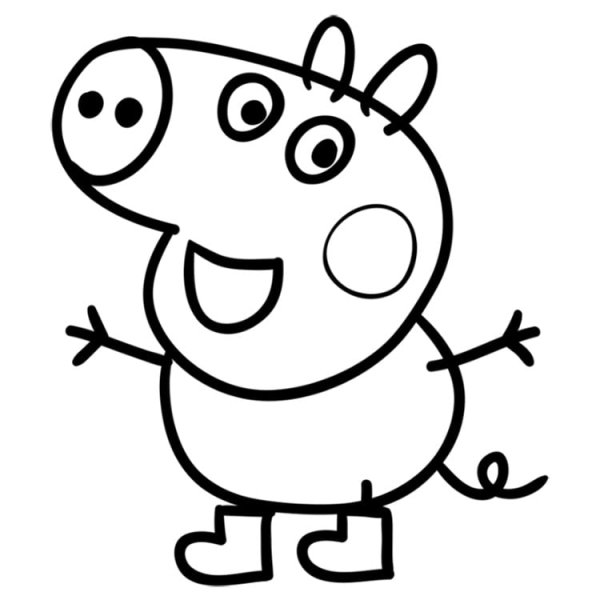 Рисунок свинки Пеппы