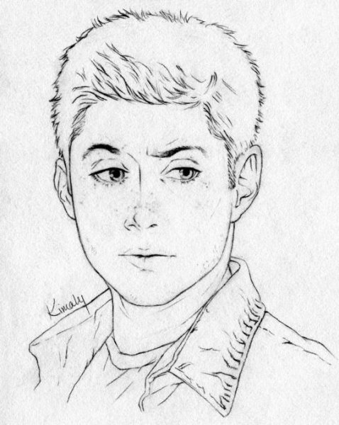 Рисунок Дина винчестера