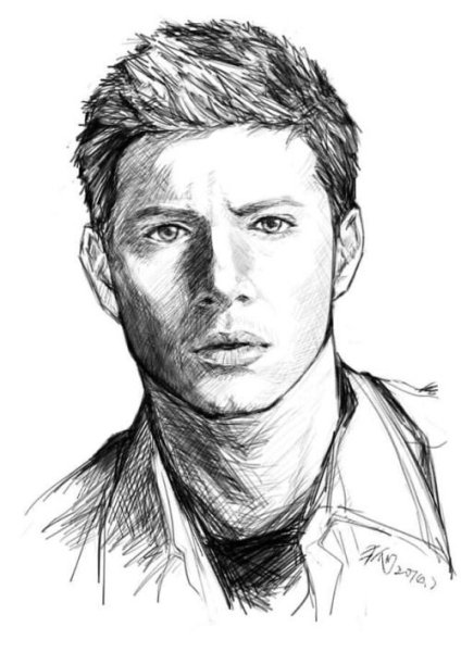 Дин Винчестер скетч