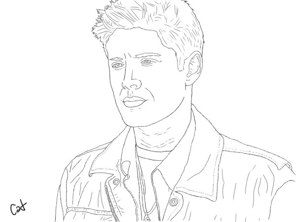 Дин Винчестер скетч