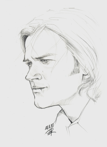 Сэм Винчестер рисунок