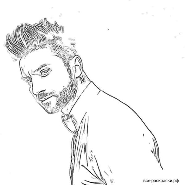 Раскраска блоггеры Сергей Лазарев