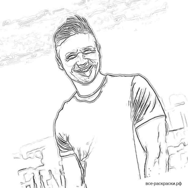 Сергей Лазарев раскраска