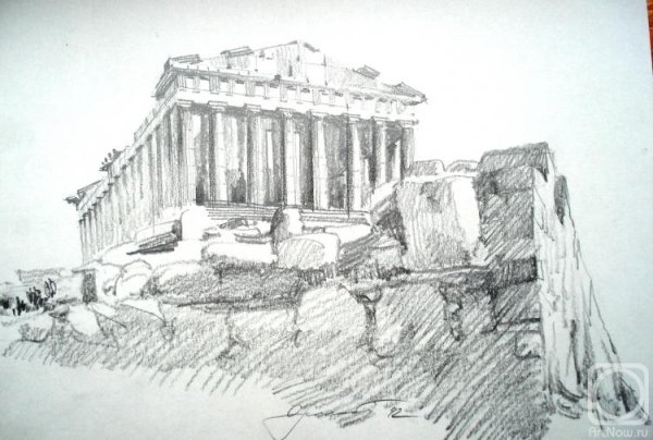Парфенон зарисовка