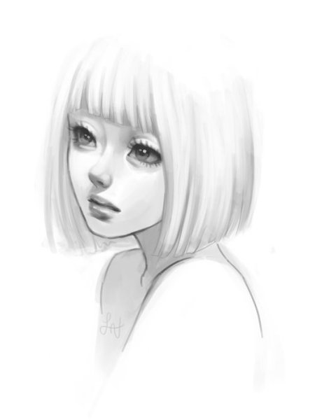 Рисунки мультяшных девушек для срисовки