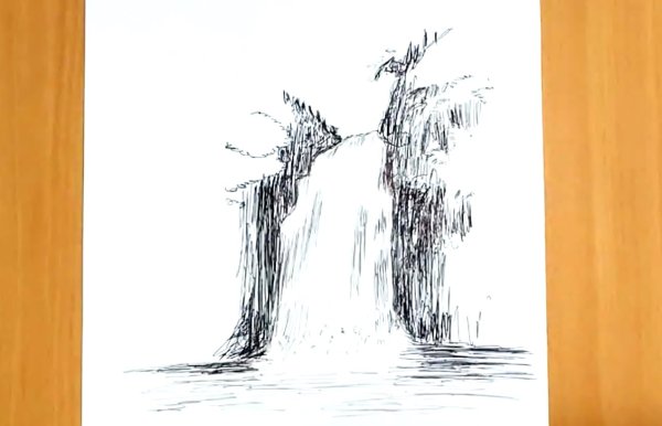 Водопад схематичное изображение