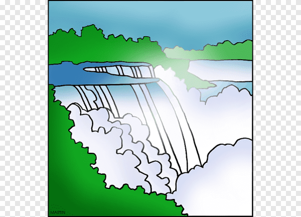 Ниагарский водопад нарисовать