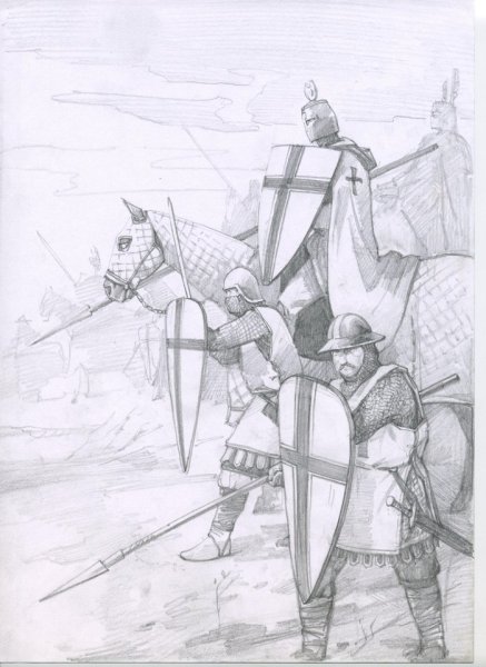 Александр Невский Ледовое побоище рисунок