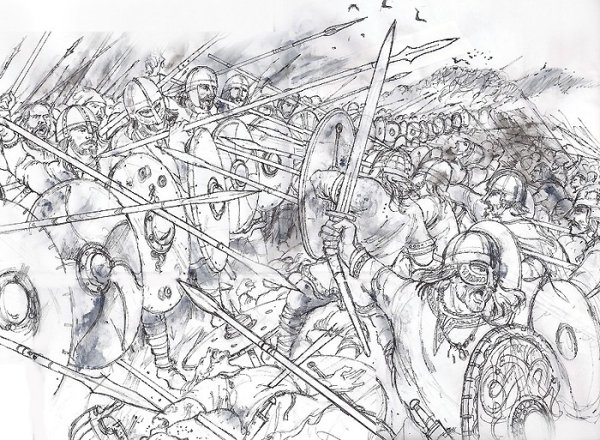 Раскраска сражение Куликовская битва