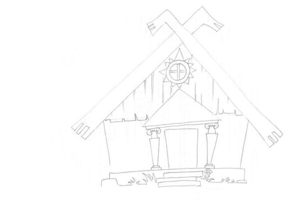 Теремок эскиз