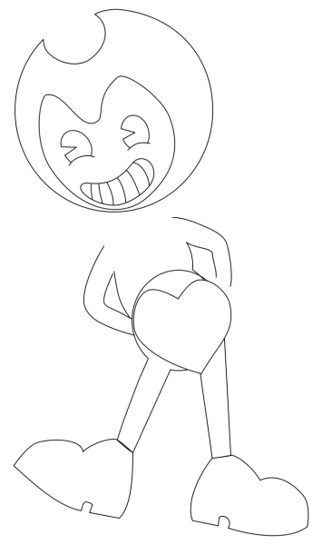 Рисунки БЕНДИ для срисовки