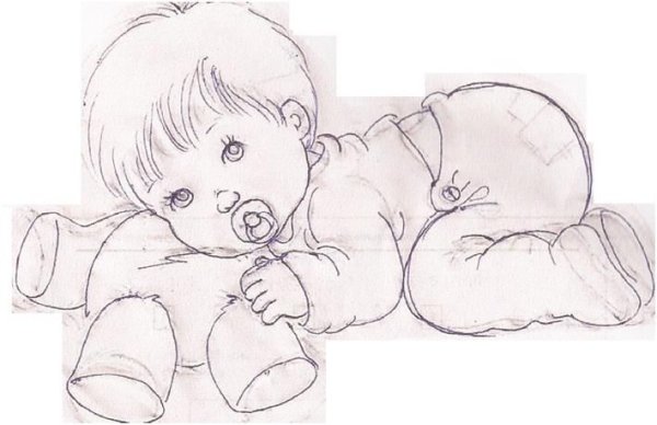 Малыш рисунок карандашом для детей