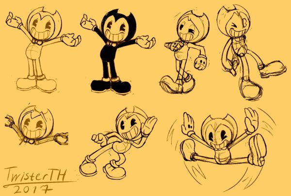 БЕНДИ для срисовки карандашом