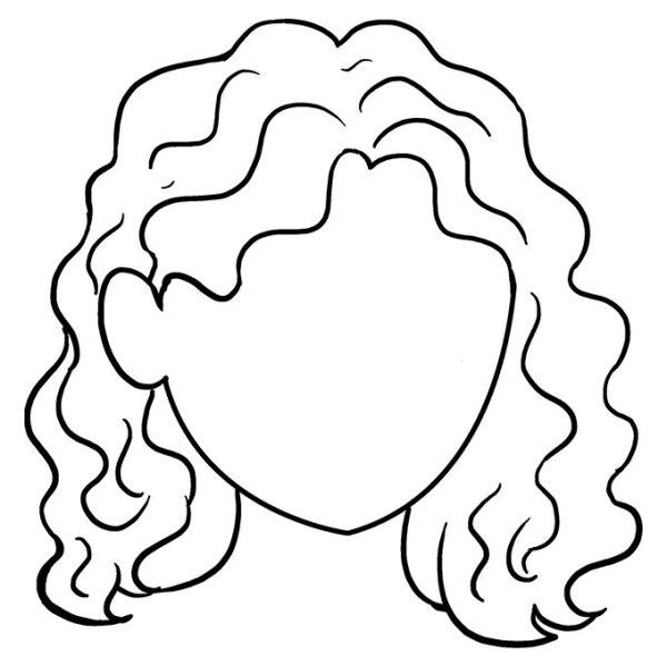 Контур лица для рисования для детей