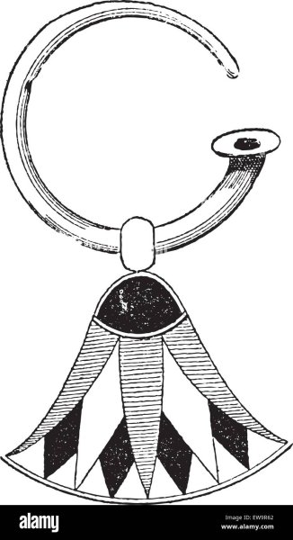 Эскиз украшения в стиле древнеегипетского искусства