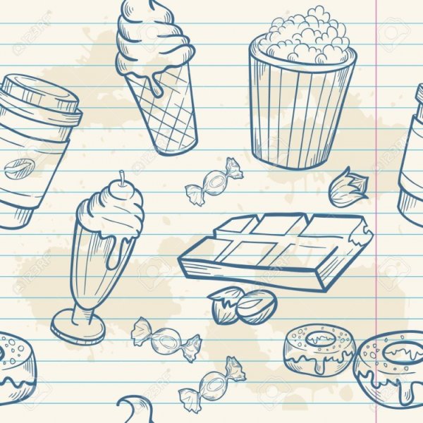 Раскраски для девочек сладости