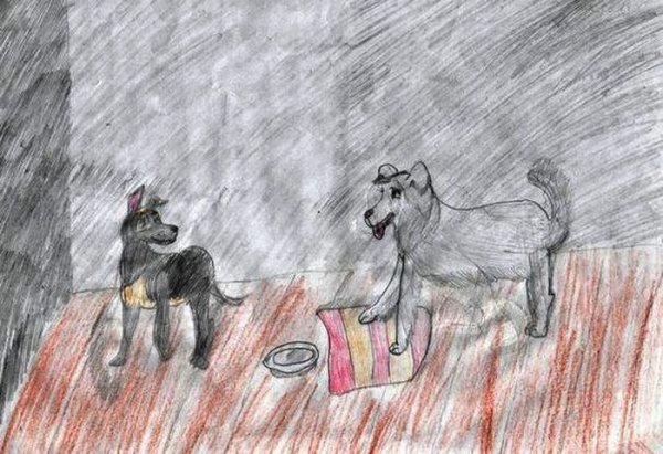 Иллюстрации к рассказу Куприна Барбос и Жулька