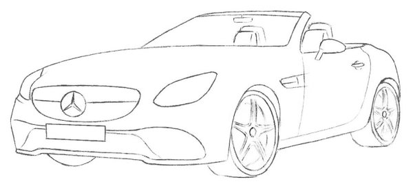 Рисунок машины легко