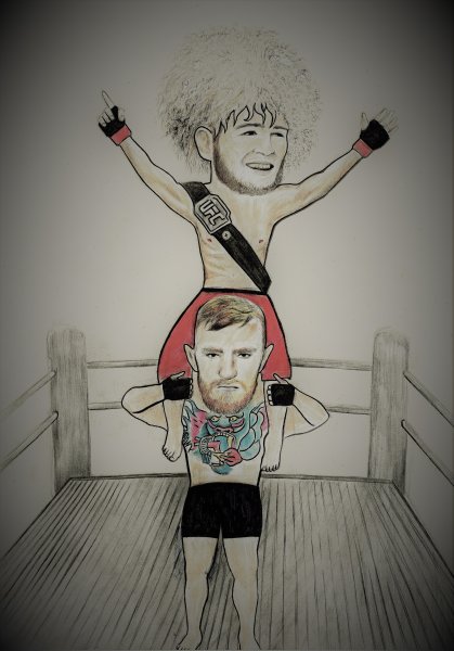 Рисунок Хабиба Нурмагомедова